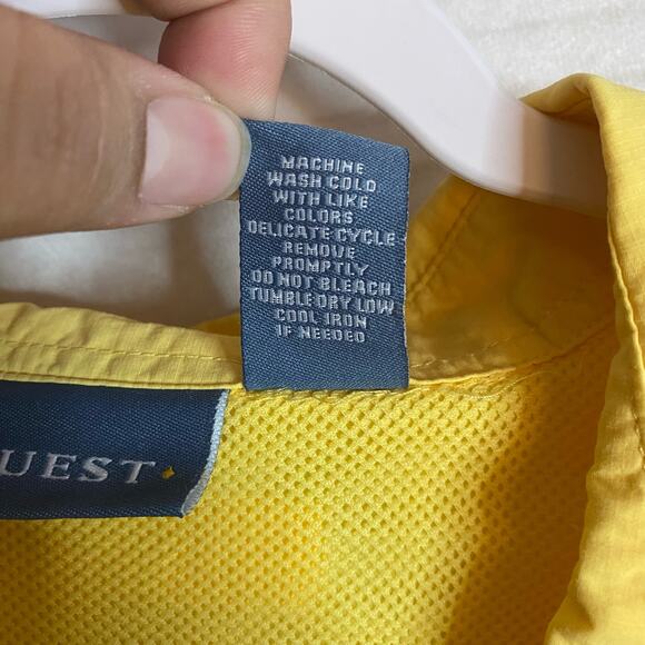 Quest Yellow Vented Long Sleeve Button Up Size XL - Picture 6 of 6
